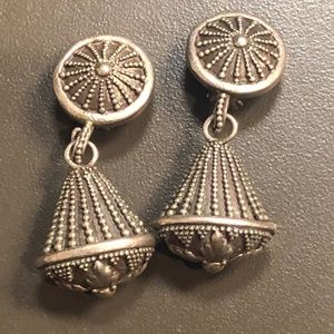 John Hardy Round Drop Sterling Silver Earrings